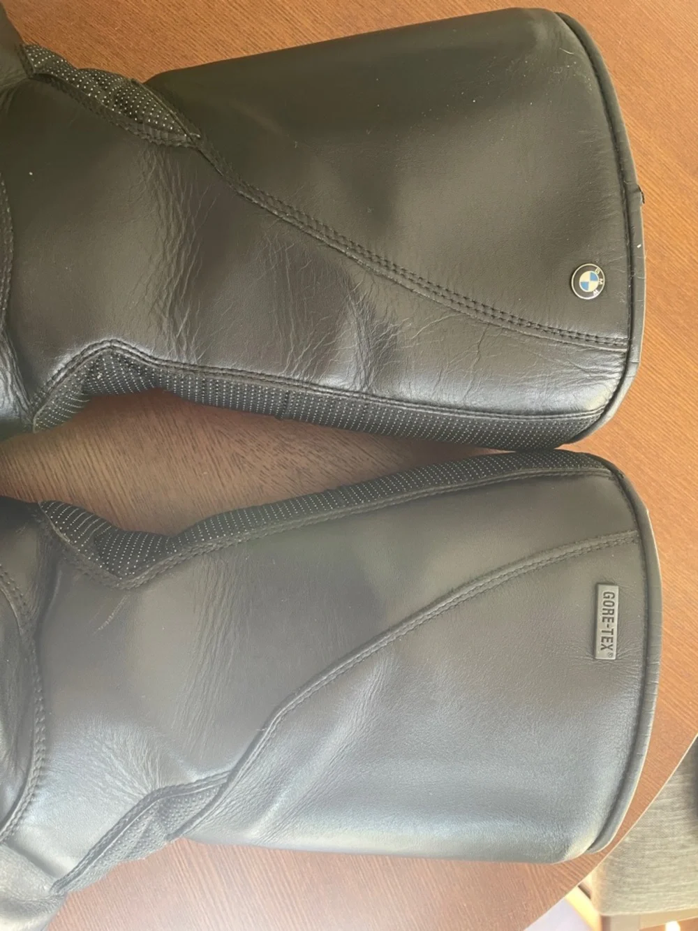 BMW Black Leather Motorcycle Boots Vintage Size 10.5 or Size 11
